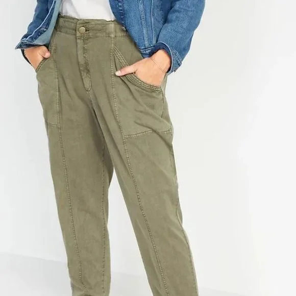 Old Navy High-Waisted Garment-Dyed Utility Pants for Women New - Picture 5 of 6